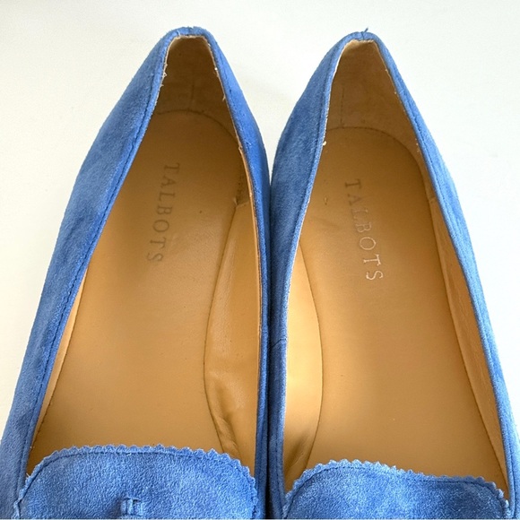Talbots Francesca Suede Driving Flats Blue Tassel Detailing Size 9 - Picture 7 of 10